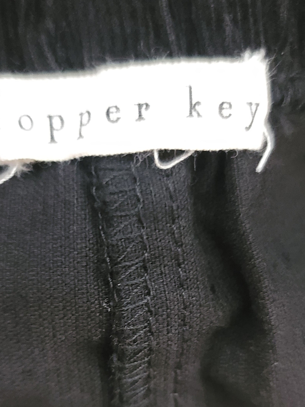 Copper Key Girl's Black Corduroy Overall Jumpsuit - Picture 3 of 3